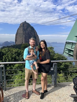 Nathan and his family in Brazil.