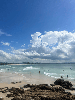 Olivia's photo of the Australian beach.