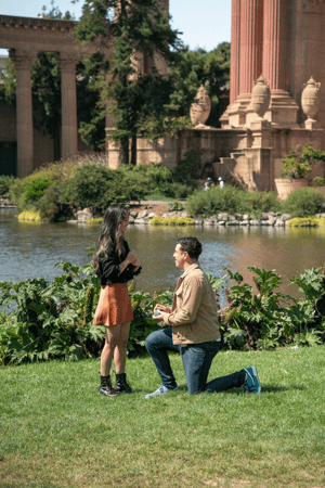 Michelle getting proposed to.