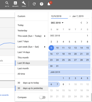 Date range expanded.