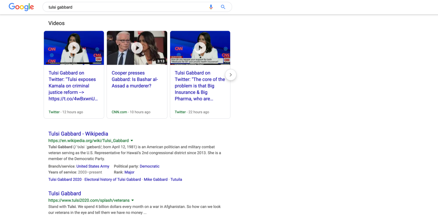 Backlink Breaker #16 - Tulsi Gabbard needs an SEO Consultant